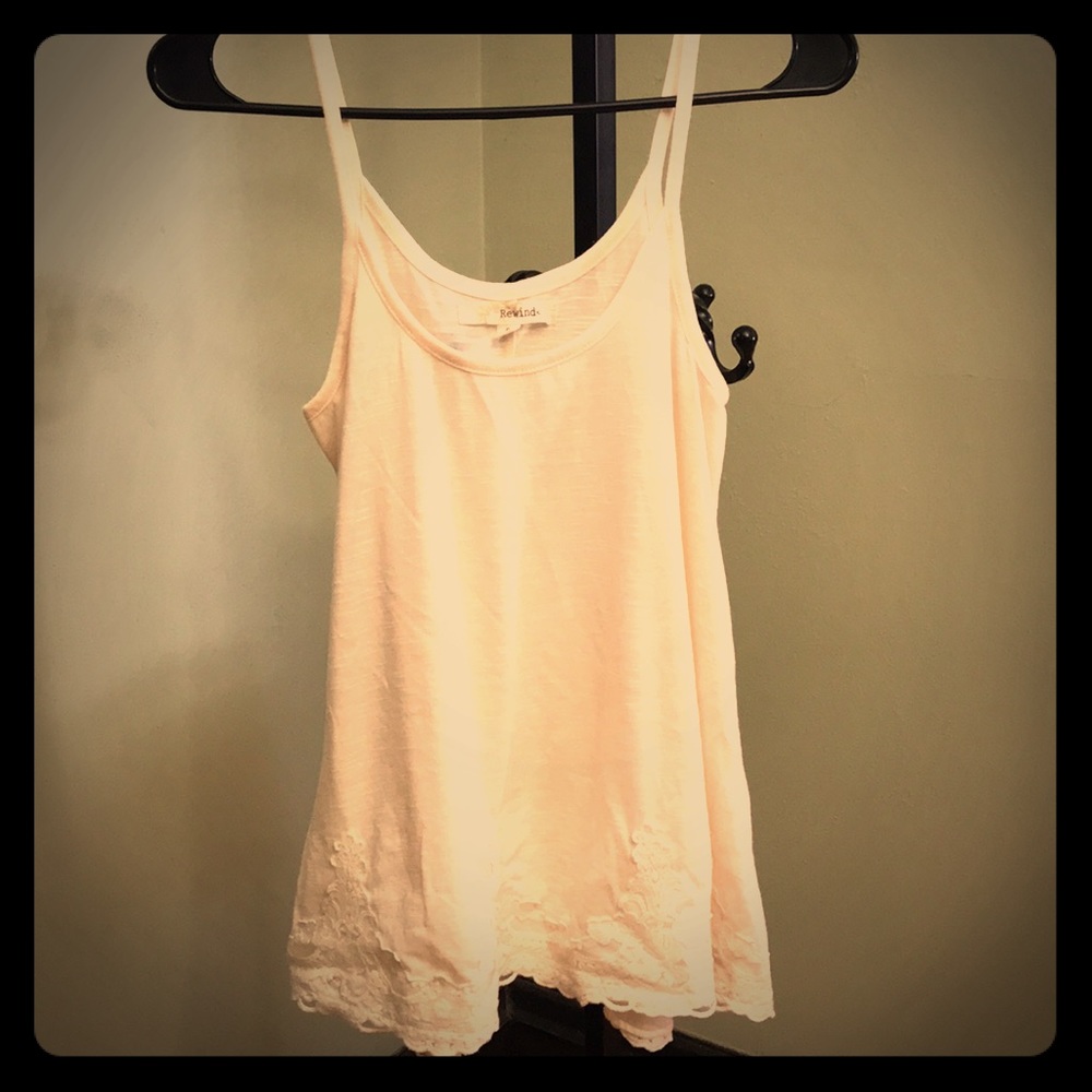 Ladies Cream Camisole Tank